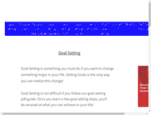 Tablet Screenshot of goalsforall.com